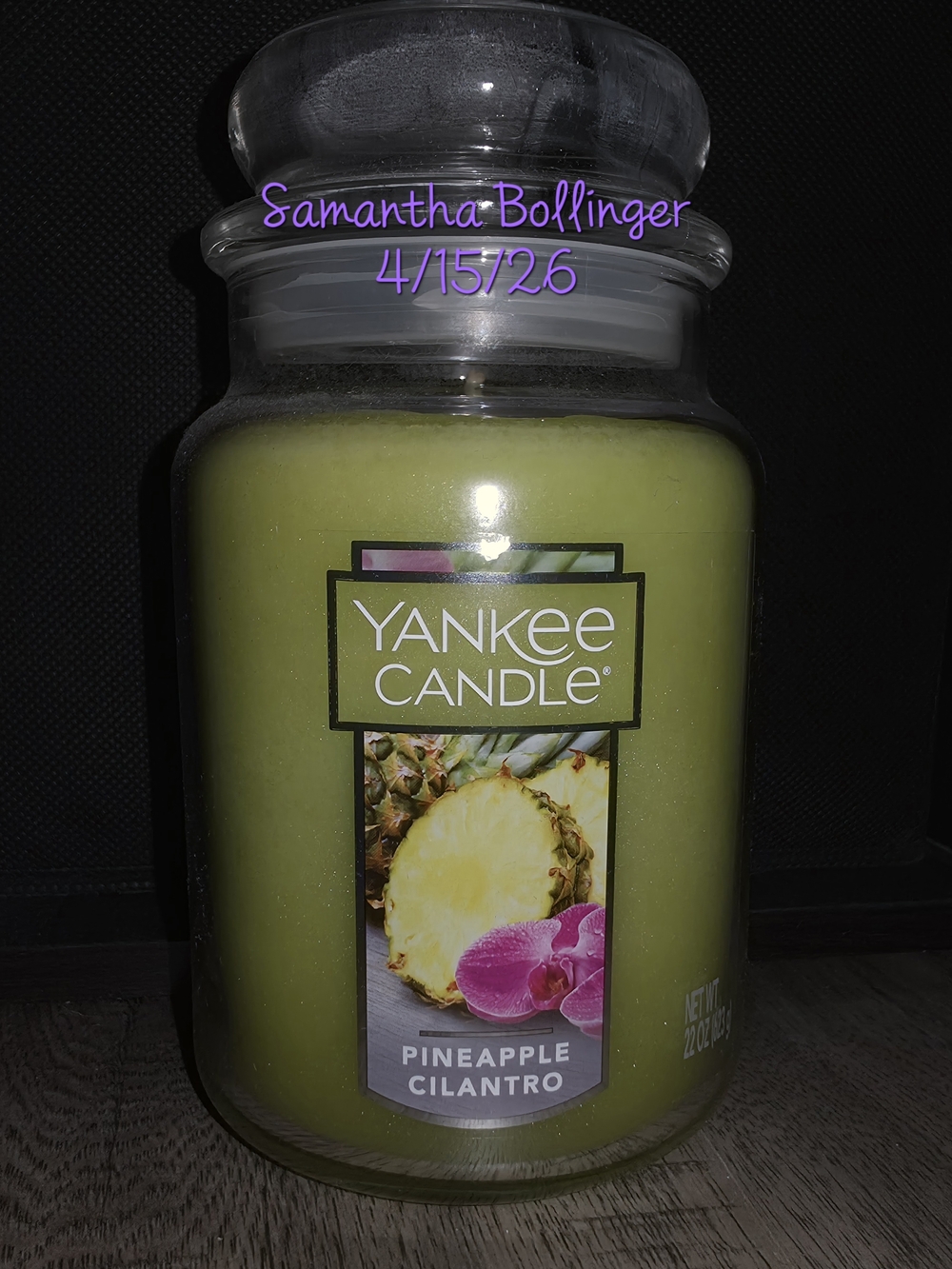 Yankee Candle Pineapple Cilantro Large Jar Candle